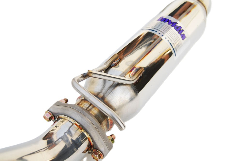 Invidia 12-16 Honda Civic Si Coupe N1 76mm Titanium tip Cat-back