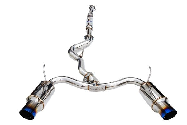 Invidia N1 ステンレス インプレッサ GRB GRF Invidia 08-14 Subaru STI 11-14 WRX Hatchback Dual N1 Titanium tip