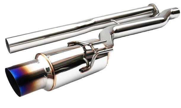 Invidia 08-Up Mitsubishi EVO X Racing Single Titanium tip Cat-back