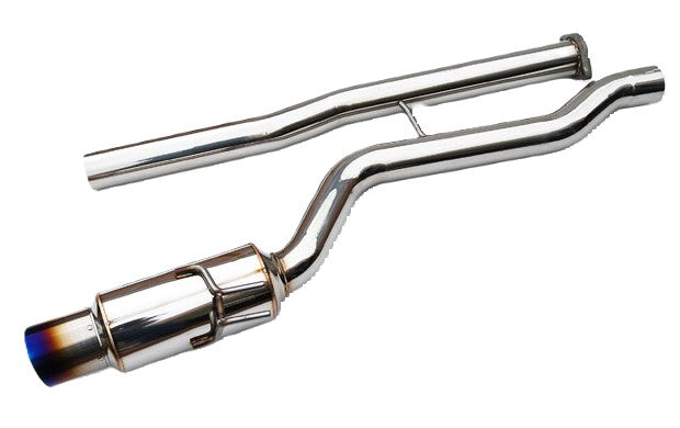 Invidia 08-Up Mitsubishi EVO X Racing Single Titanium tip Cat-back