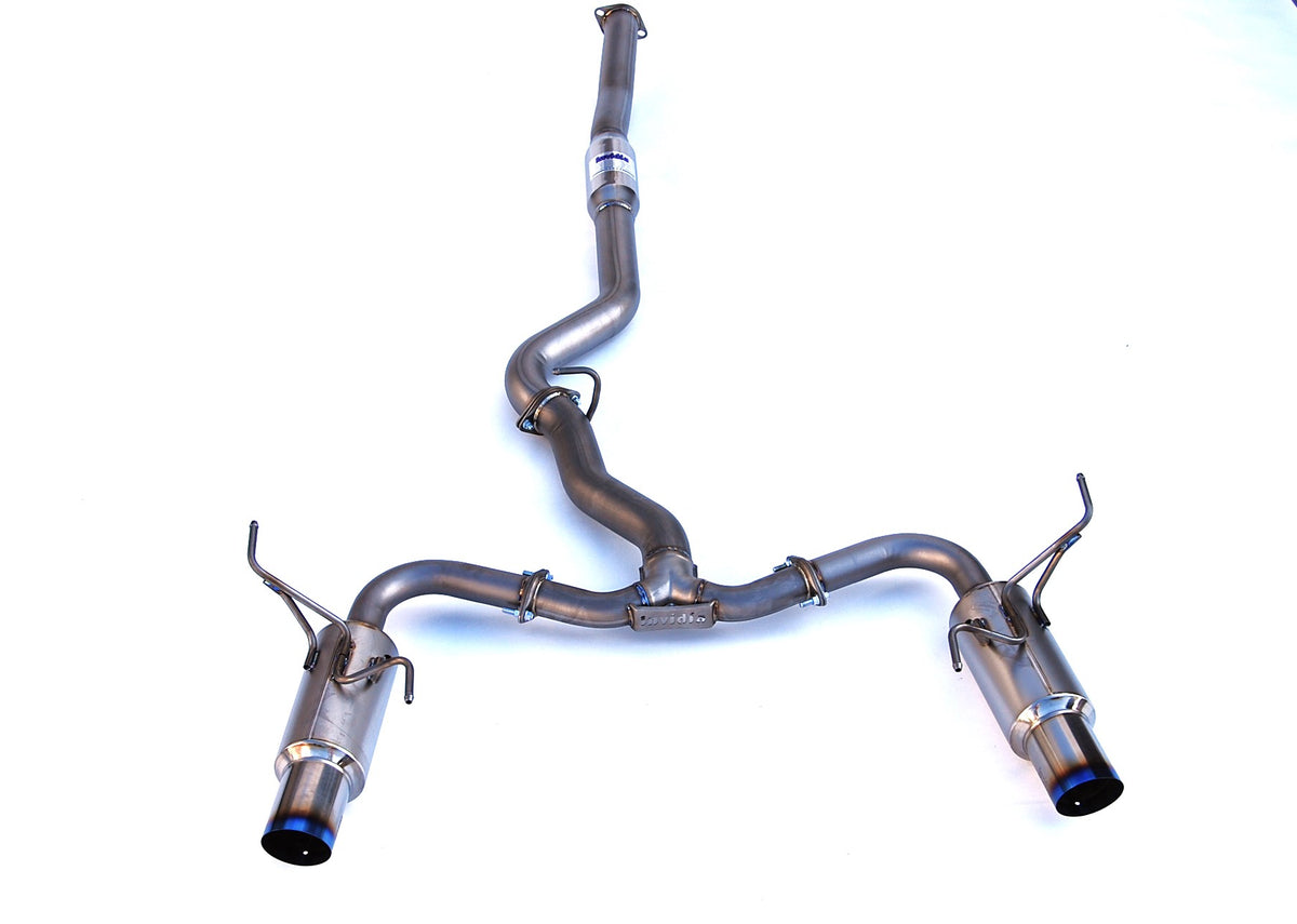 Invidia 08-14 Subaru WRX/STI Sedan Dual N1 Full Titanium Cat-back