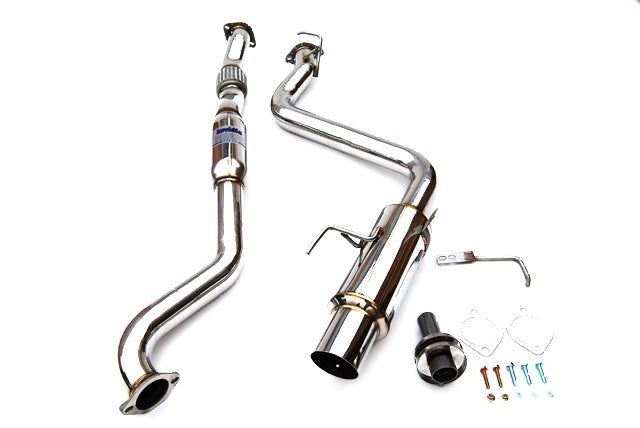 SS Catback Exhaust System Single 4.5 Muffler Tip For 15-20 Subaru WRX/STi VA/GJ