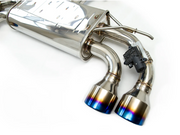 Invidia 17-21 VW Golf-R 7.5 Q300 Rolled Titanium tip Cat-back Exhaust(with Valve)