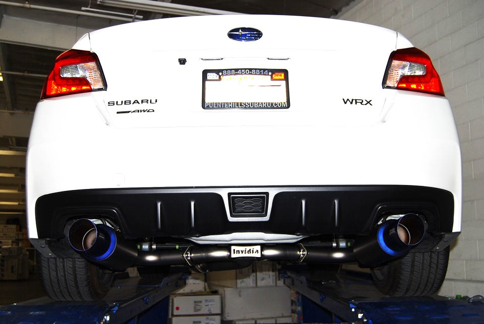 Invidia 08-14 Subaru WRX/STI Sedan Dual N1 Full Titanium Cat-back Exhaust