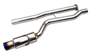 Invidia 08-Up Mitsubishi EVO X Racing Single Titanium tip Cat-back Exhaust