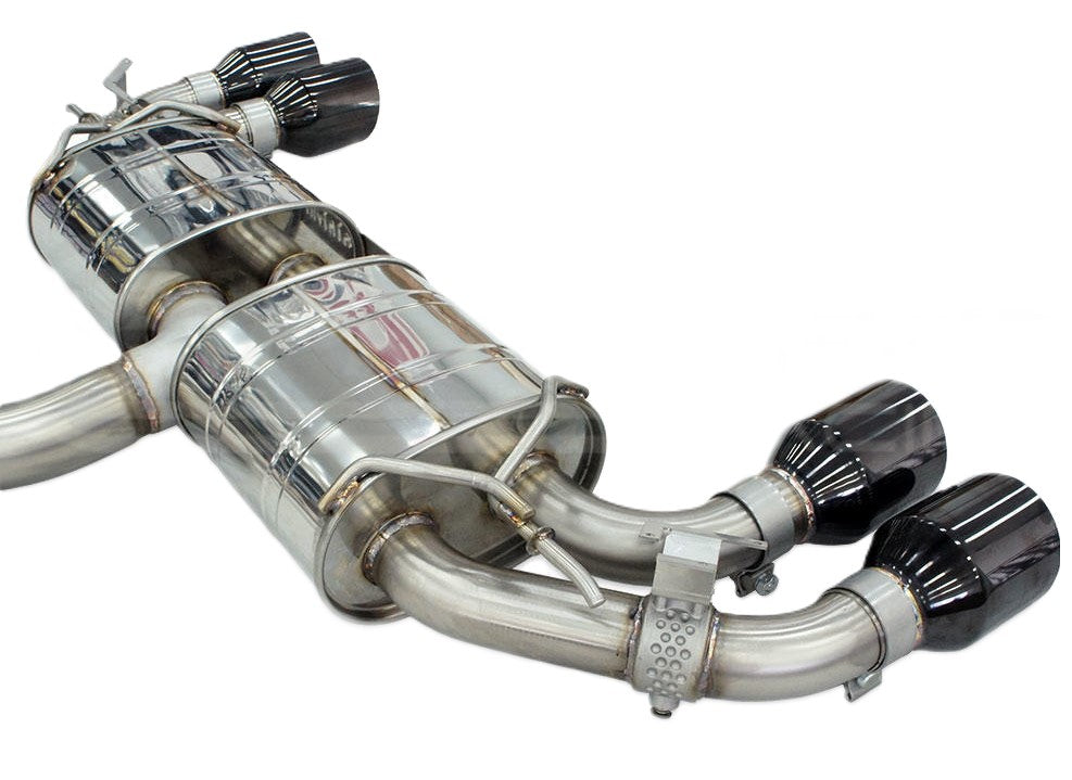 Invidia R35 Invidia 22-Up VW GOLF-8R R400 Single Layer Black Tips Cat-back Exhaust ...