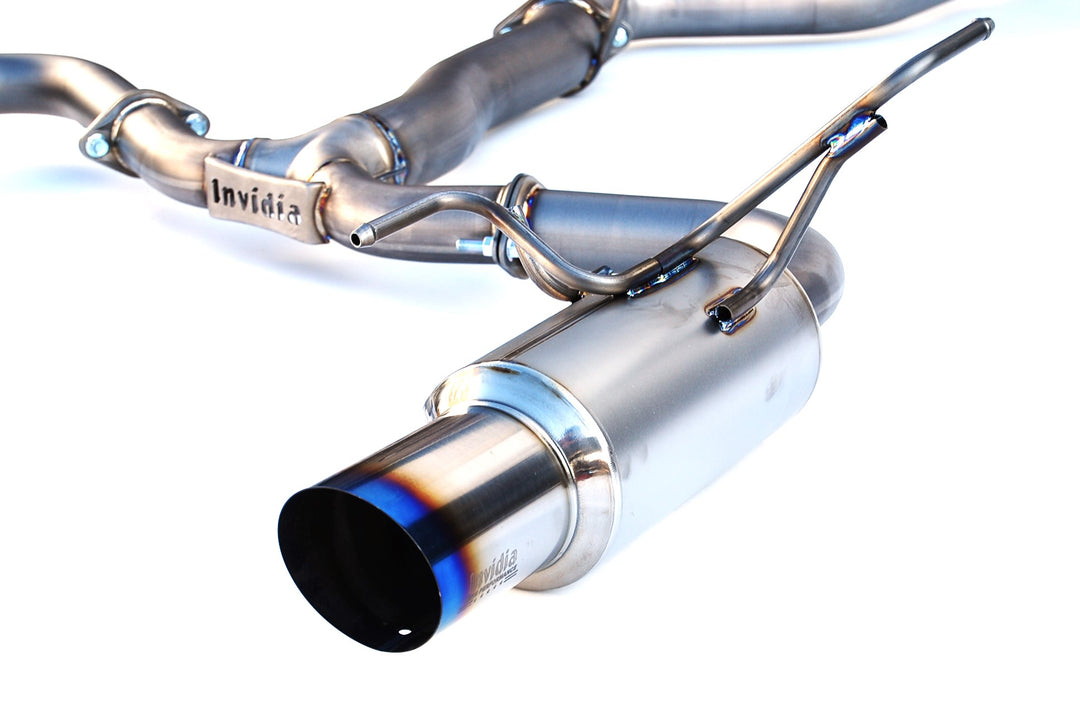 Invidia 08-14 Subaru WRX/STI Sedan Dual N1 Full Titanium Cat-back Exhaust